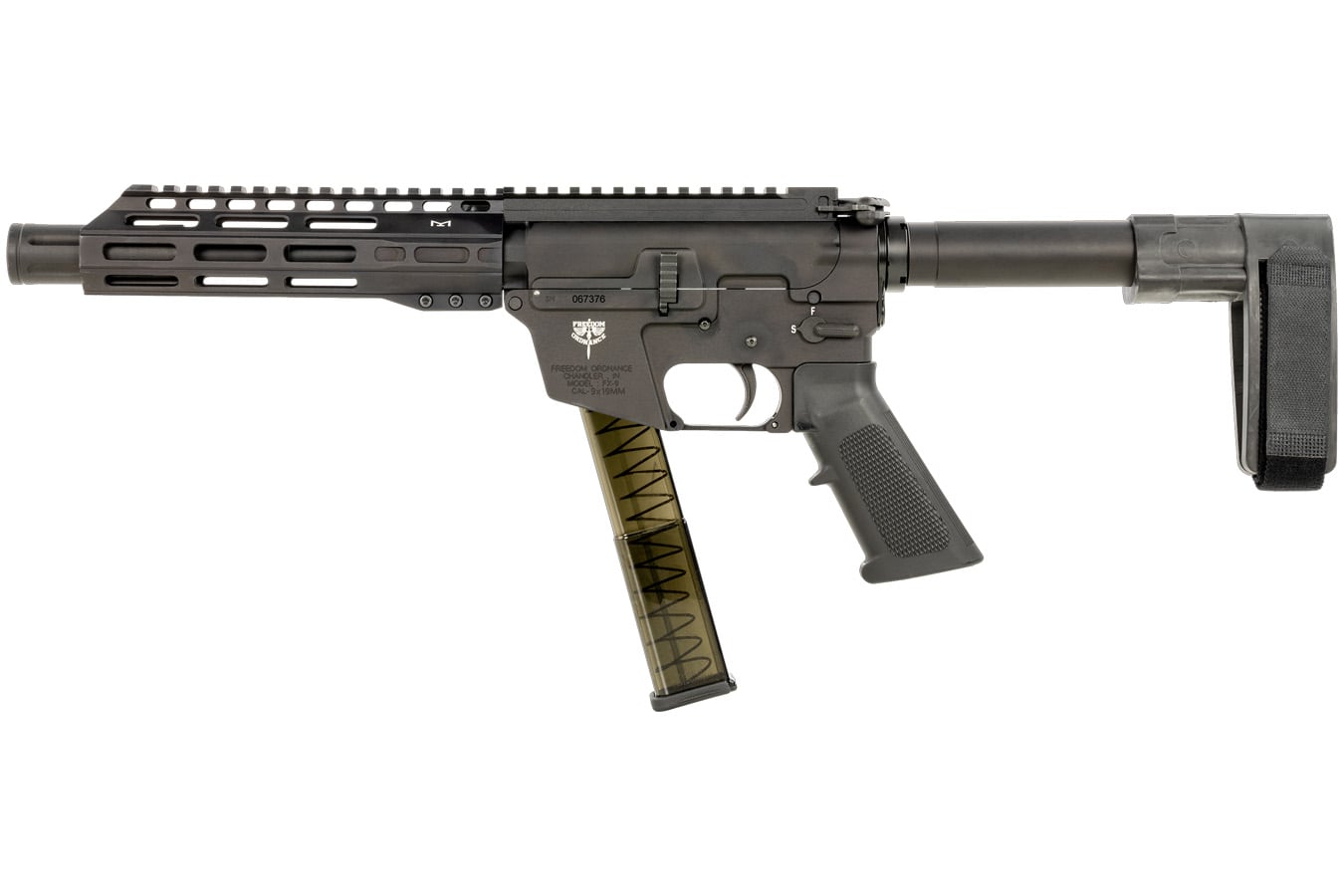 Freedom Ordnance FX-9 9mm Pistol with SB Mini Brace