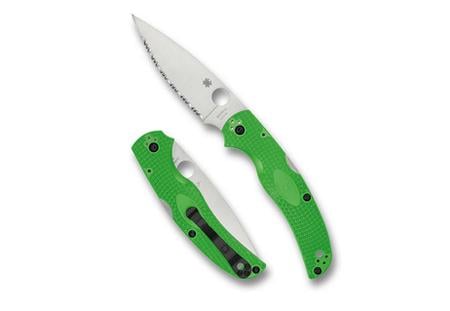SPYDERCO NATIVE CHF SLT LW GRN SRTD