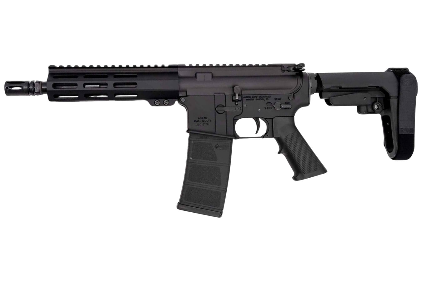 Andro Corp Industries ACI-15 CQB 5.56 NATO AR Style Pistol with SBA3 Pistol Brace