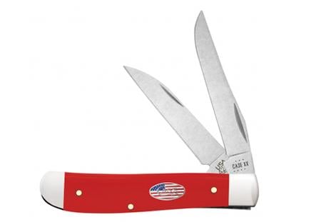 CASE KNIVES AMERICAN WORKMAN RED SNYTHETIC MINI TRAPPER