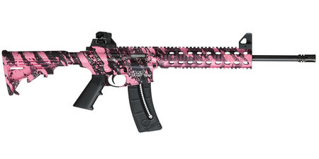 SMITH AND WESSON MP15-22 22LR PINK PLATINUM RIMFIRE RIFLE