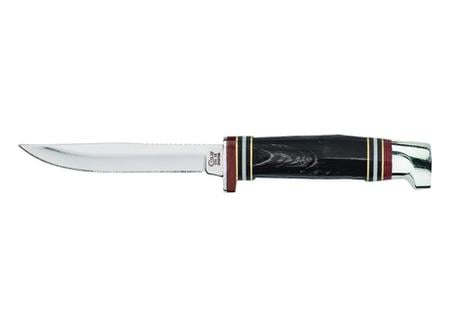 CASE KNIVES BUFFALO HORN HUNTER  LEATHER SHEATH