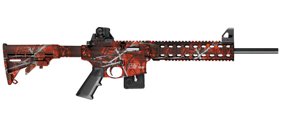 SMITH AND WESSON MP15-22 HARVEST MOON ORANGE (COMPLIANT)