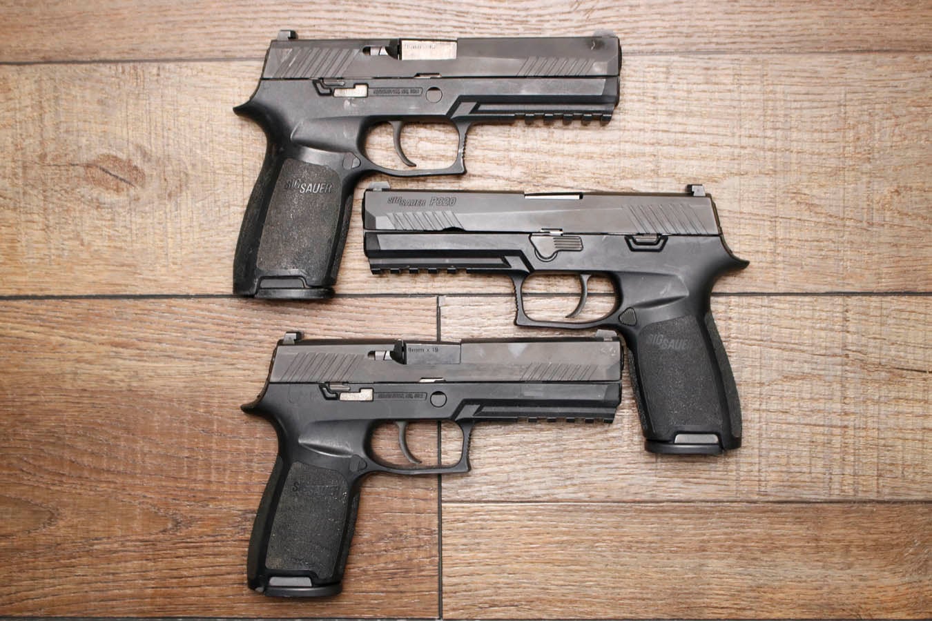 Sig Sauer P320 9mm Full-Size Police Trade-In Pistol with Night Sights (Fair Condition)