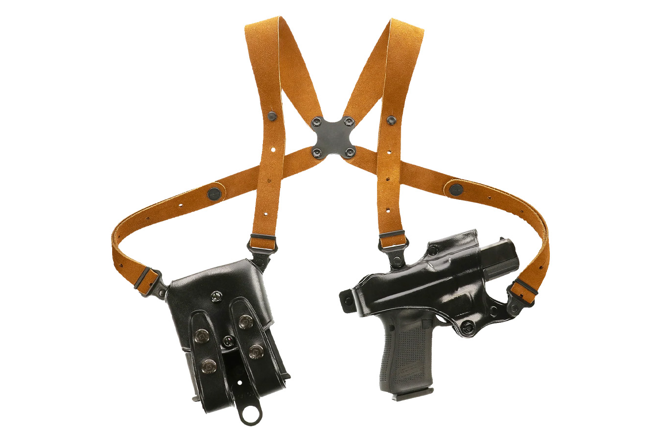 Galco Jackass Rig Shoulder Holster System for Glock 19/19X/23 – Right Hand – Black