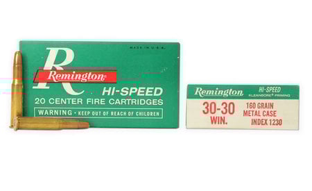 30-30 WIN 160 GR METAL CASE VINTAGE AMMO