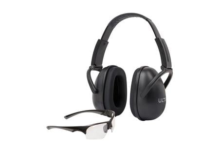 ULTRX BLOCKER EAR  EYE COMBO 23DB BLACK MUFF/CLEAR EYES