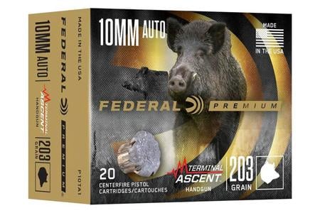10MM AUTO 203GR TERMINAL ASCENT HANDGUN 