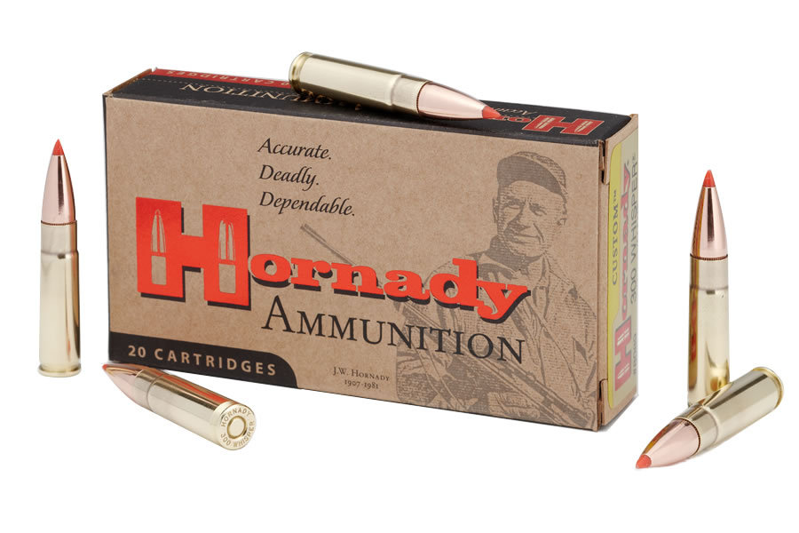 HORNADY 300 WHISPER 208 GR A-MAX CUSTOM