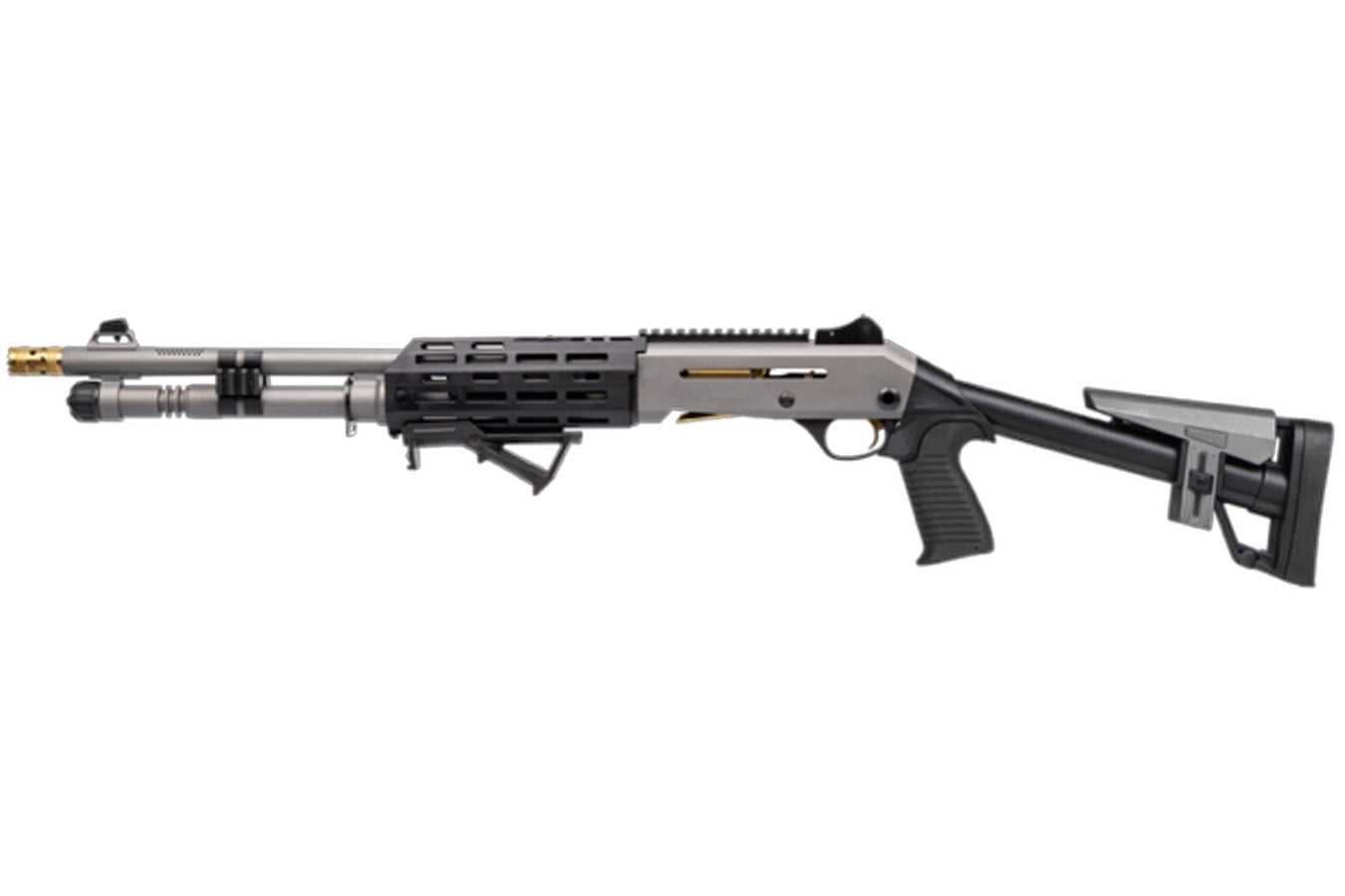 Panzer Arms M4 Pro AI 12 Gauge Semi Auto Shotgun with Ported Barrel Gray