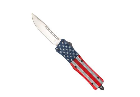 COBRATEC MEDIUM CTK1 OTF AMERICAN FLAG 3 DROP POINT