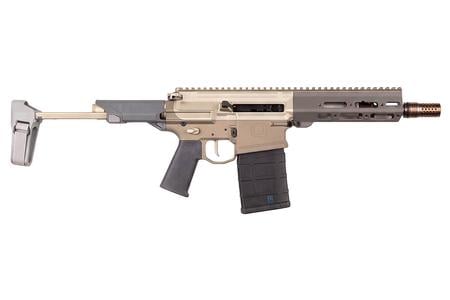 8.6 BLK, 8 IN, 1:3 TWIST, PISTOL (WITH BRACE), GRAY ACCENTS