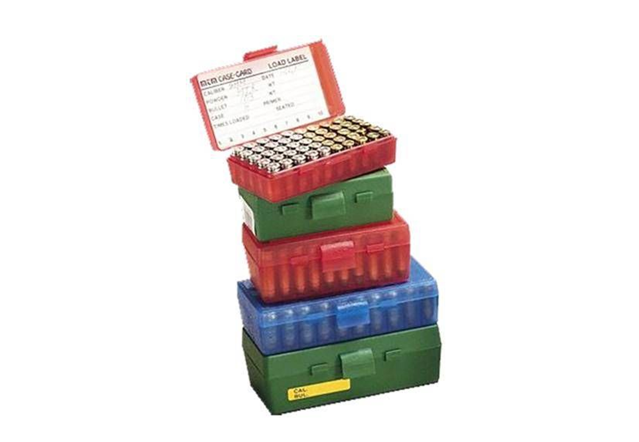 MTM 50-Round Pistol Ammo Box – Green