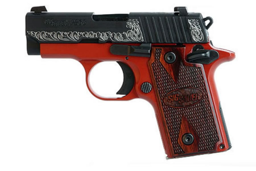 SIG SAUER P238 380ACP LADY WITH ROSEWOOD GRIPS