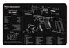 TEKMAT TEKMAT ARMORERS BENCH MAT 11X17 FOR GLOCK G4 BLACK