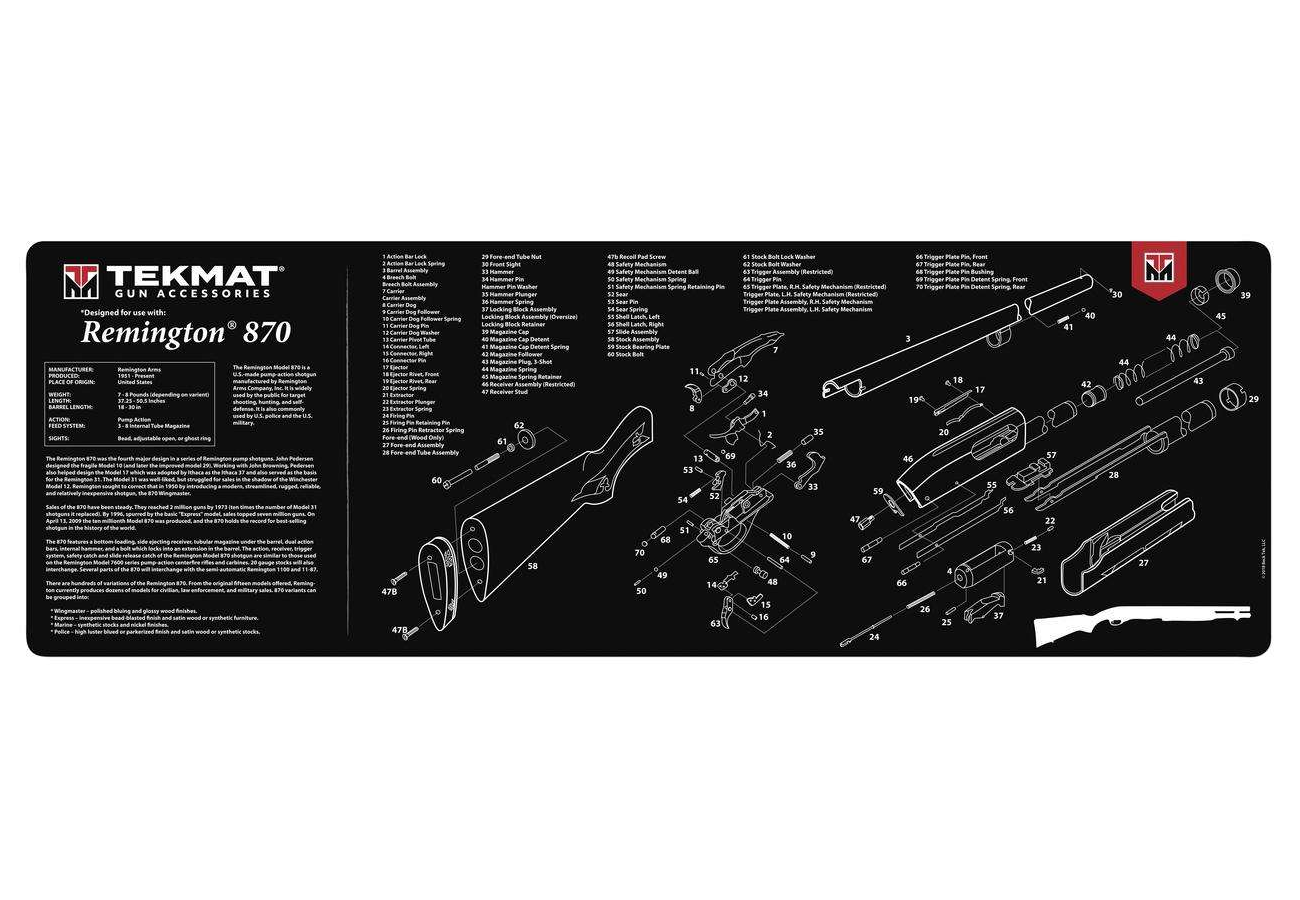Tekmat Remington 870 Shotgun Armorer's Bench Mat