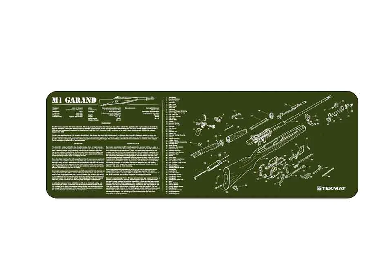 TEKMAT TEKMAT ARMORERS BENCH MAT 12X36 M1 GARAND OLIVE DRAB