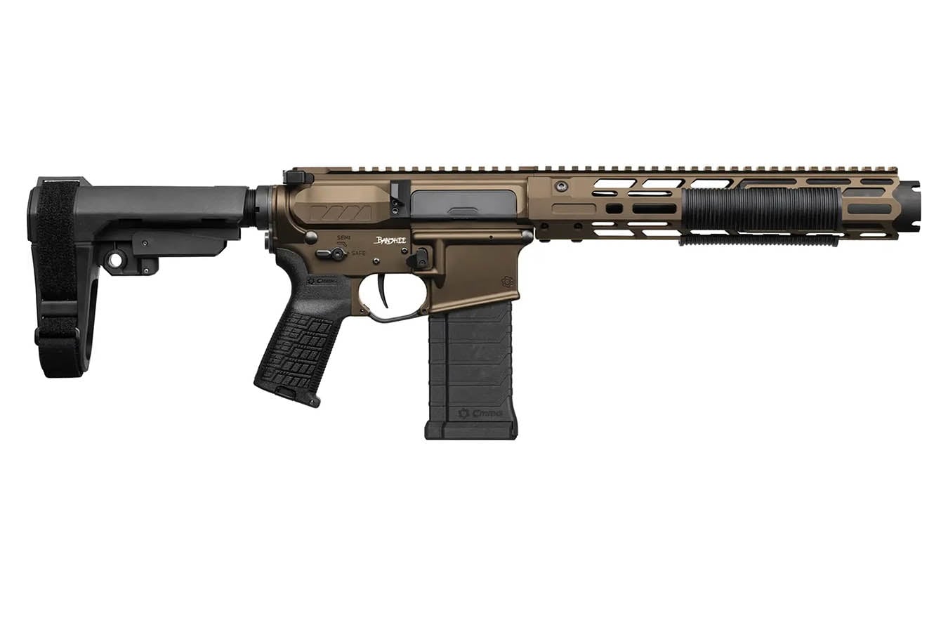 CMMG ZEROED BANSHEE Mk4 5.7x28mm AR Pistol with Midnight Bronze Cerakote Finish (Unsuppressed)