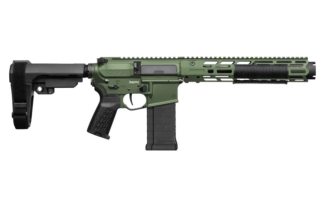 CMMG ZEROED BANSHEE Mk4 5.7x28mm AR Pistol with FS Green Cerakote Finish (Unsuppressed)