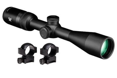 Vortex Crossfire HD 3-9x40 SFP Straight-Wall BDC MOA Scope with Hunter 1-inch Rifle Scope Rings (Medium) - Vortex Optics