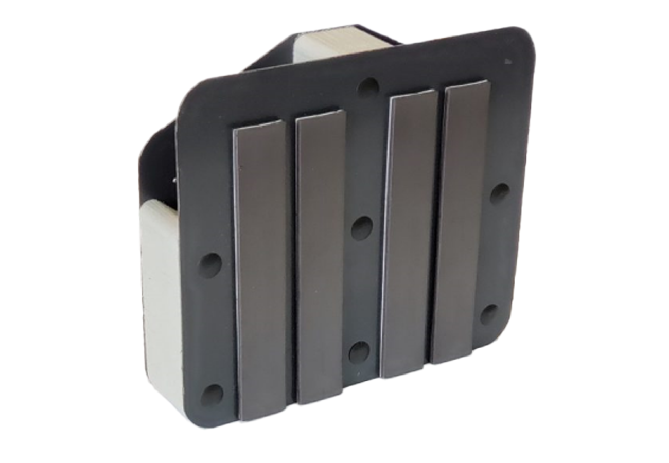 Benchmaster Two-Pistol Rack with Magnetic Strip