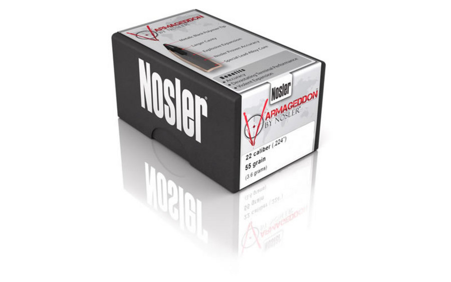 Nosler 22 Cal .224 55 gr Varmageddon FBHP 500/Box