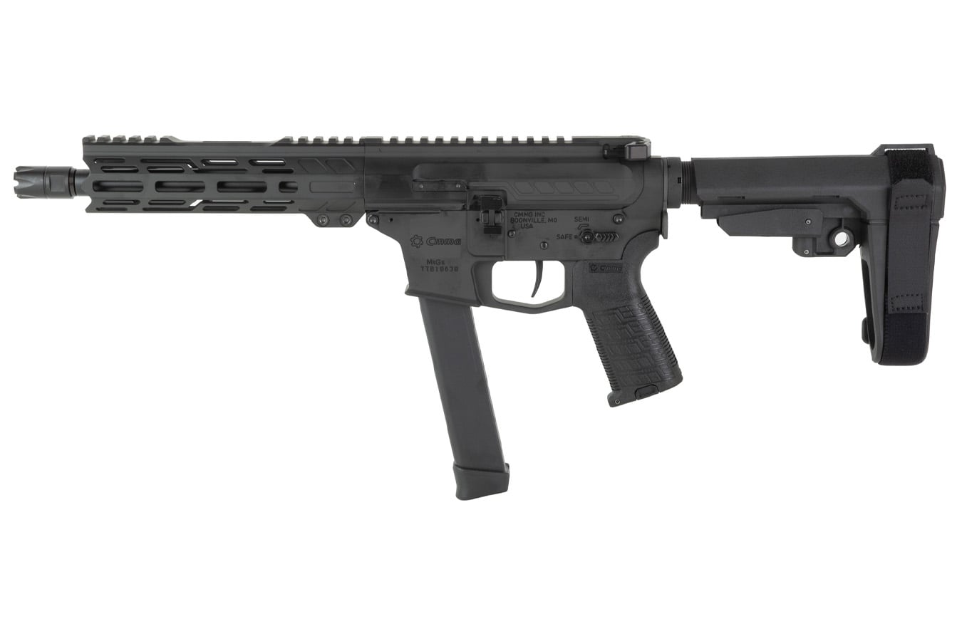 CMMG Banshee MKGS 9mm Semi Auto Pistol with Brace Black