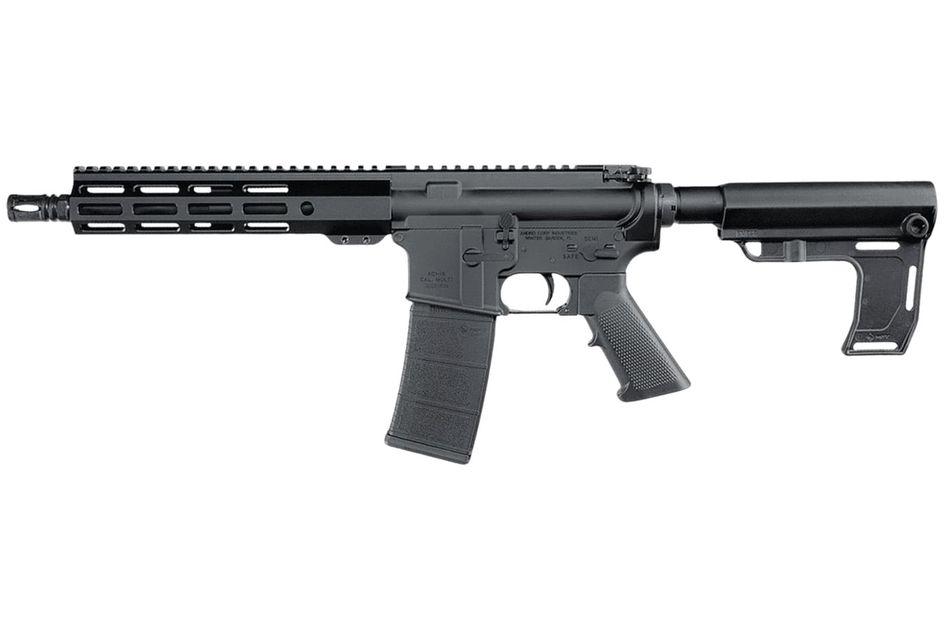 Andro Corp Industries ACI-15 Halo 300 Blackout Semi Auto AR Style Pistol with MPS Pistol Brace Black