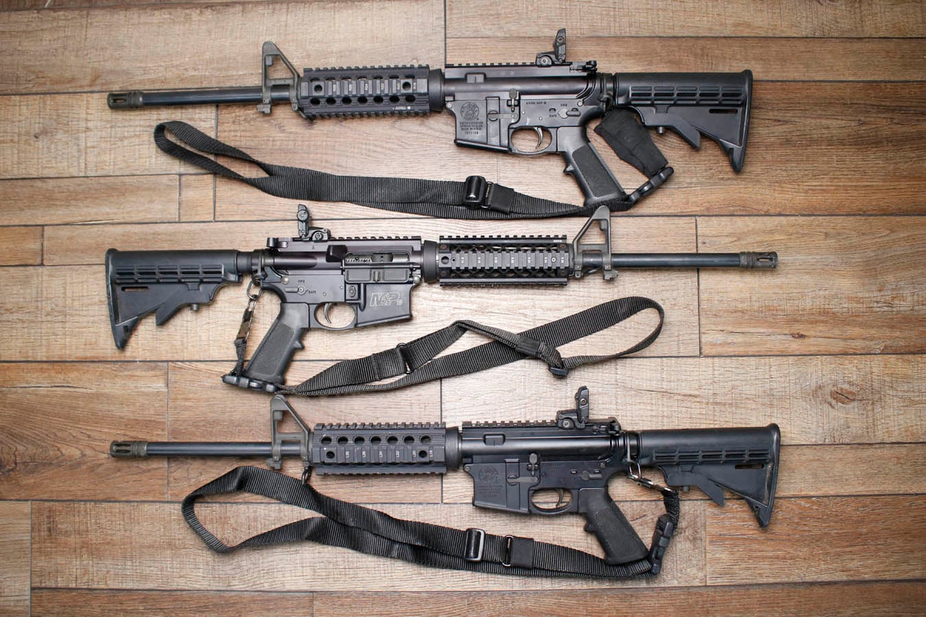Smith & Wesson M&P-15 5.56mm Police Trade-In Rifles with Quad Rail (No Magazine)