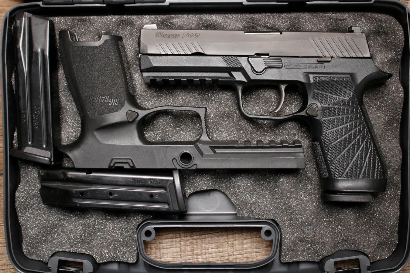 Sig Sauer P320 9mm Police Trade-In Pistol with Wilson Combat Frame and Youngstown Ohio PD Logo