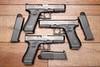 GLOCK 17GEN5 MOS 9MM FRONT SERRATIONS NIGHT SIGHTS W/ADAPTOR PLATES (VERY GOOD)