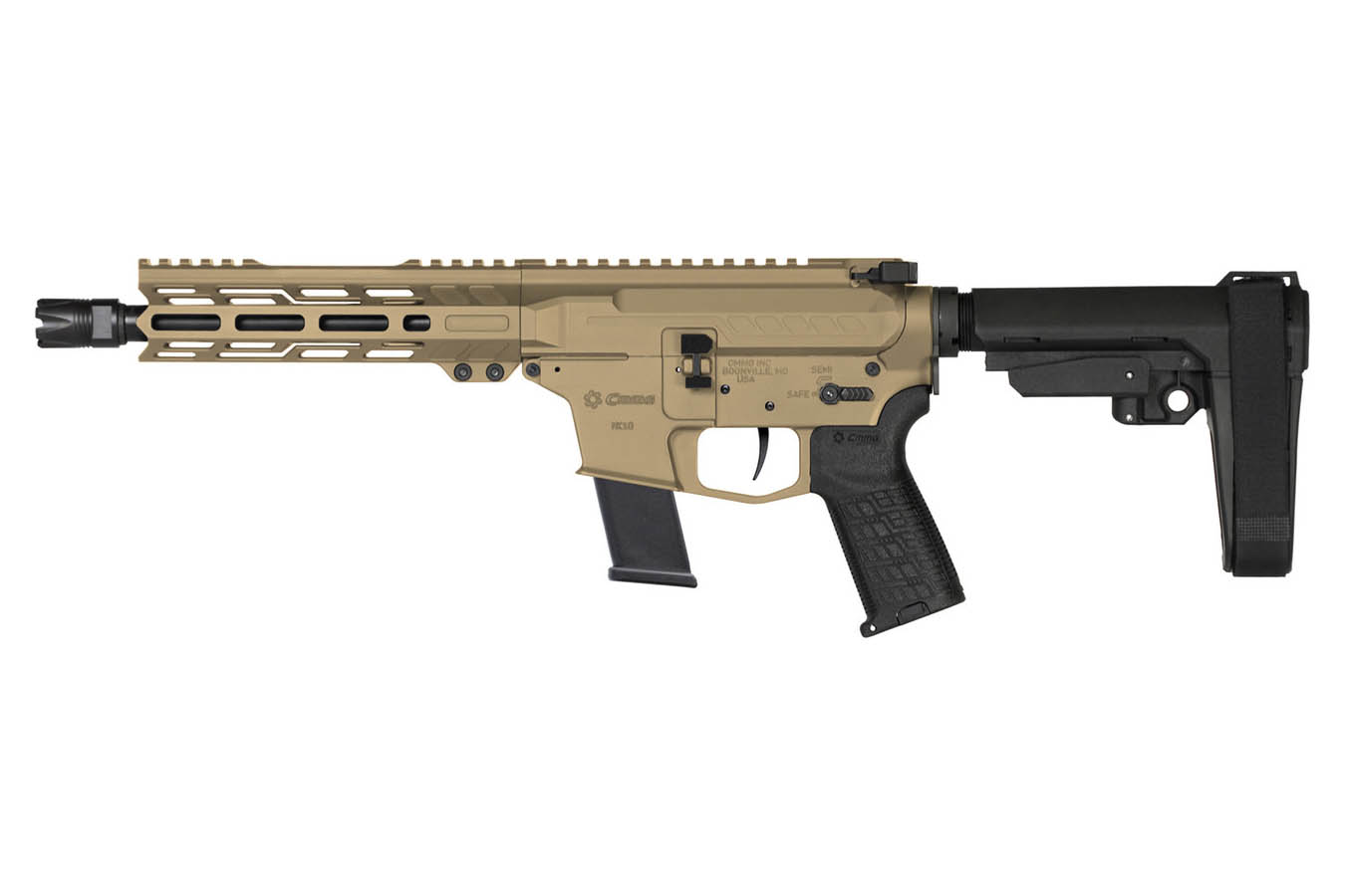 CMMG BANSHEE Mk10 10mm AR Pistol with Coyote Tan Cerakote Finish