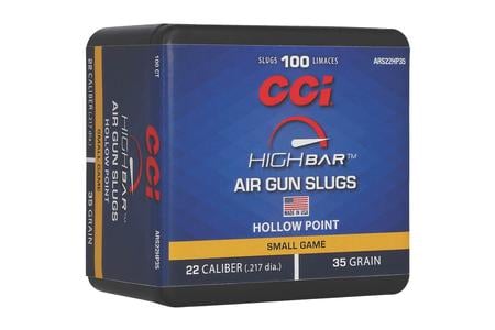 AIR GUN SLUG 22CAL 35GR HOLLOW POINT SLUG 100 PER BOX