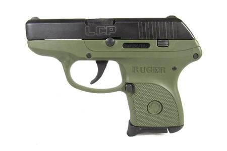 Ruger LCP 380ACP Centerfire Pistol with OD Green Frame exclusive deals