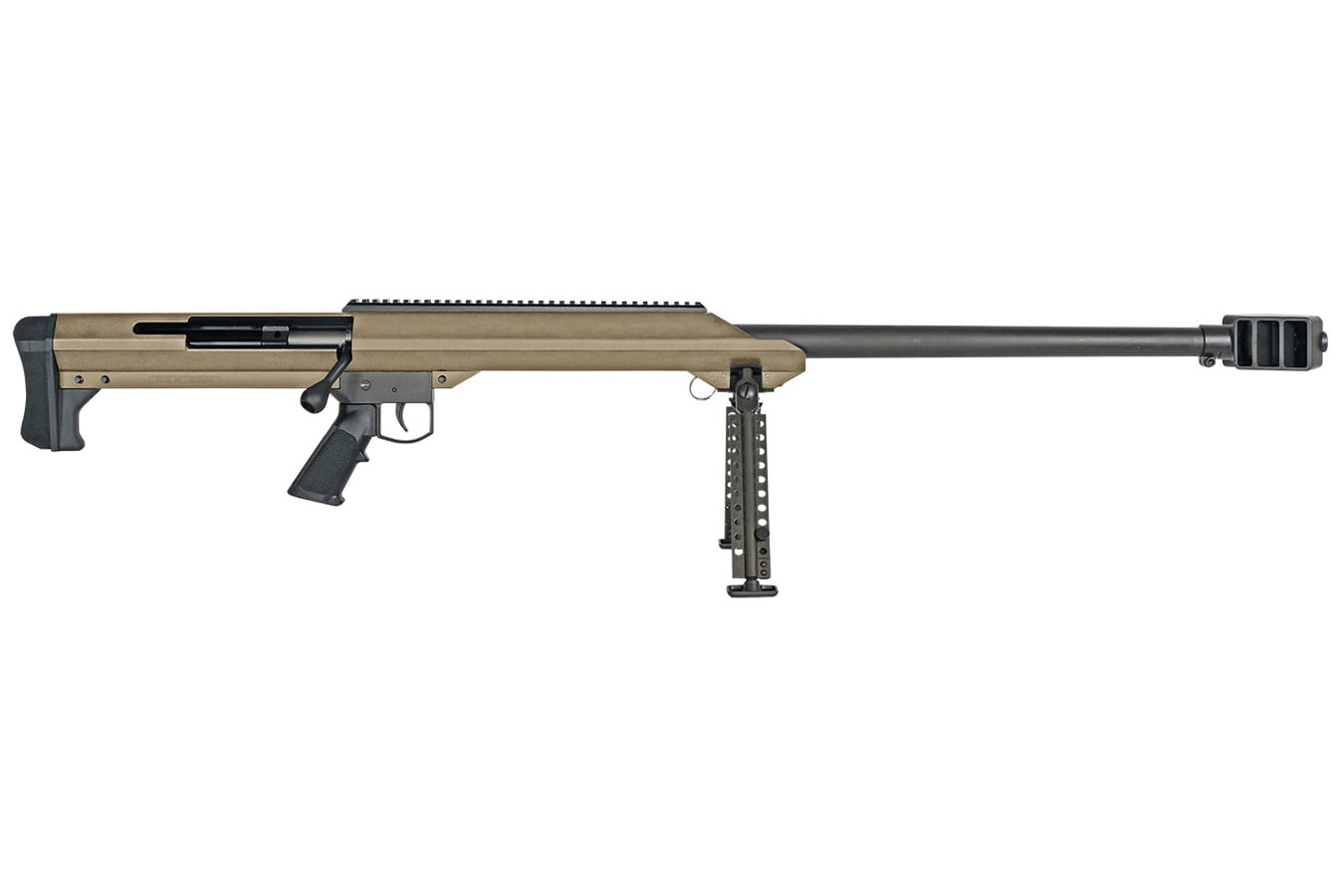 Barrett M99 50 BMG Single Shot Rifle with Sorbothane Recoil Pad FDE