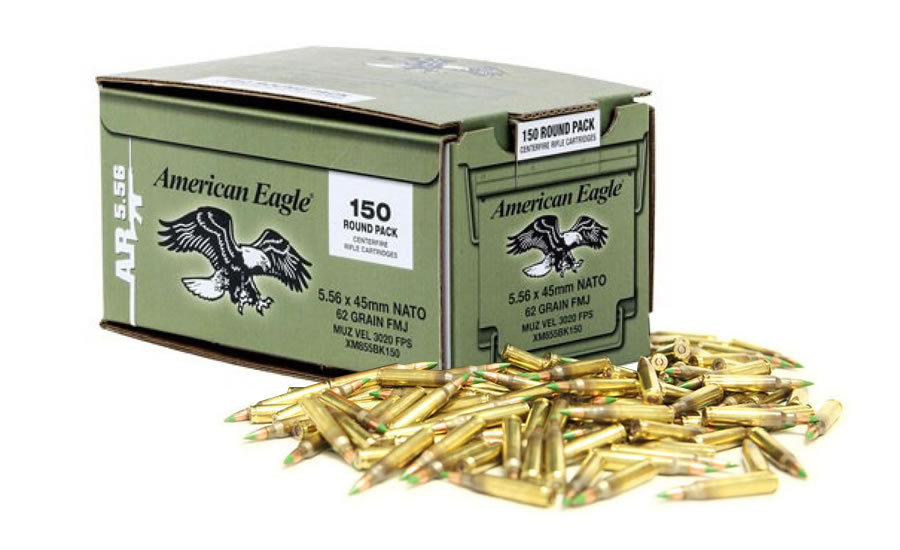 FEDERAL AMMUNITION 5.56MM NATO 62 GR FMJ BT 150 RD LOOSE PACK