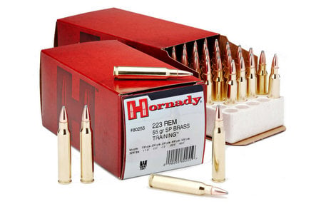 Hornady 223 Rem 55 gr Soft Point Brass Training 50/Box