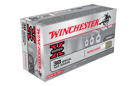 WINCHESTER AMMO 38 Special 125 gr Super-X Winclean 50/Box