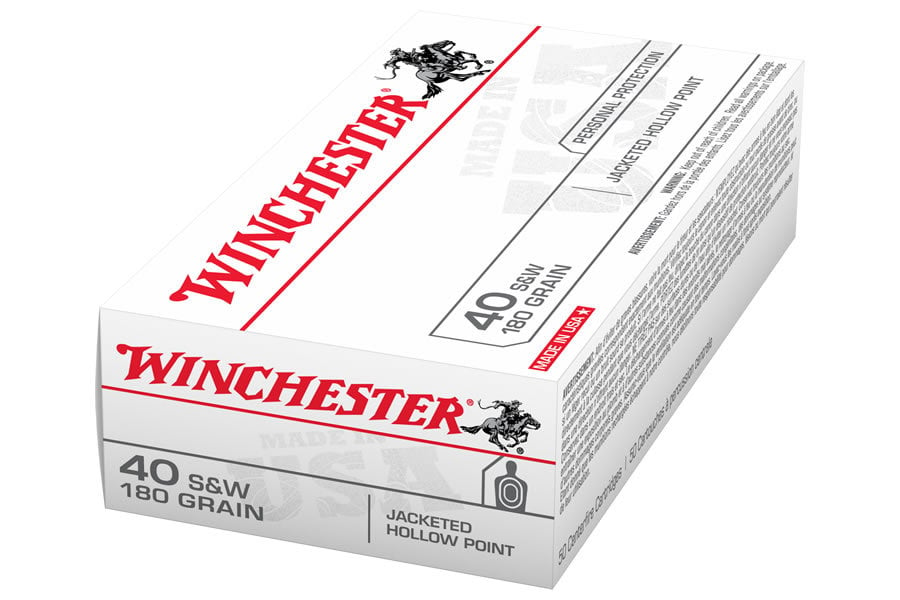 WINCHESTER AMMO 40 SW 180 GR JHP