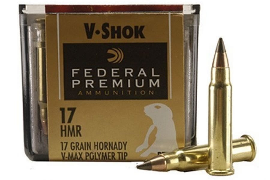 FEDERAL AMMUNITION 17 HMR 17GR HORNADY V-MAX VITAL-SHOK