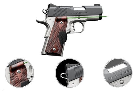 KIMBER Ultra Crimson Carry II 45 ACP 1911 Pistol with Green Crimson Trace Lasergrip