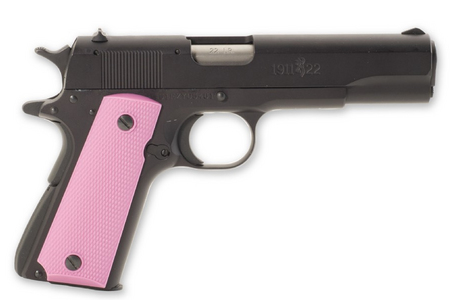 BROWNING FIREARMS 1911-22 22LR Full-Size Rimfire Pistol with Pink Grips