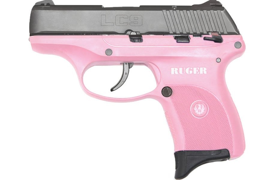 Ruger LC9 9mm Centerfire Pistol with Pink Grip Frame