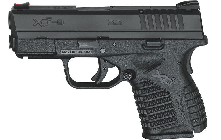 SPRINGFIELD XDS 3.3 SINGLE STACK 9MM BLACK