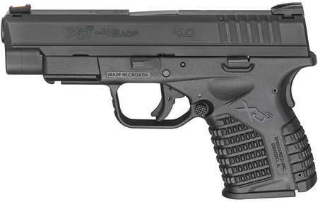 SPRINGFIELD XDS 4.0 Single Stack 45ACP Black