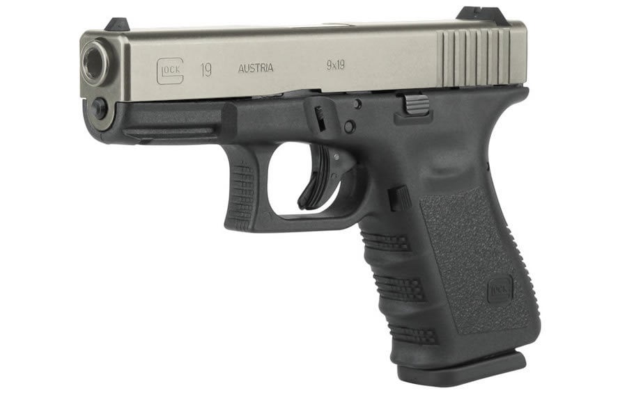 GLOCK 19 9MM 15RD W/NICKEL BORON SLIDE (GEN 3)