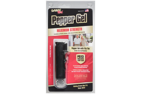 SABRE Pepper Gel w/ Flip Top, Black