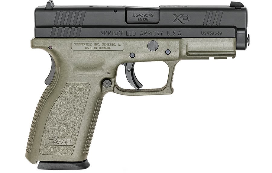 SPRINGFIELD XD 40SW SERVICE MODEL OD GREEN