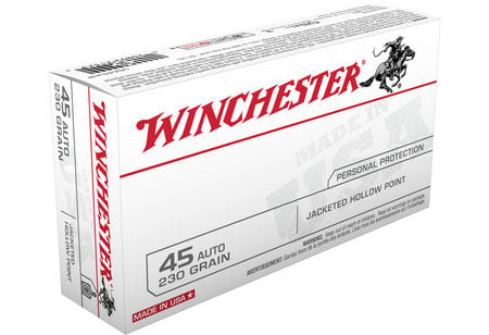 WINCHESTER AMMO 45 Auto 230 gr JHP 50/Box