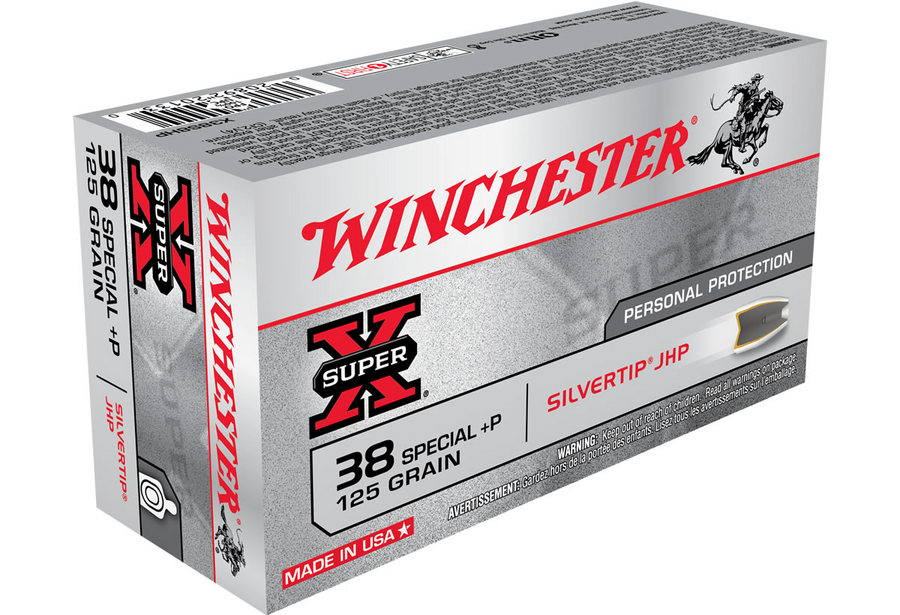 WINCHESTER AMMO 38 SPL +P 125 GR SILVERTIP HP SUPER-X